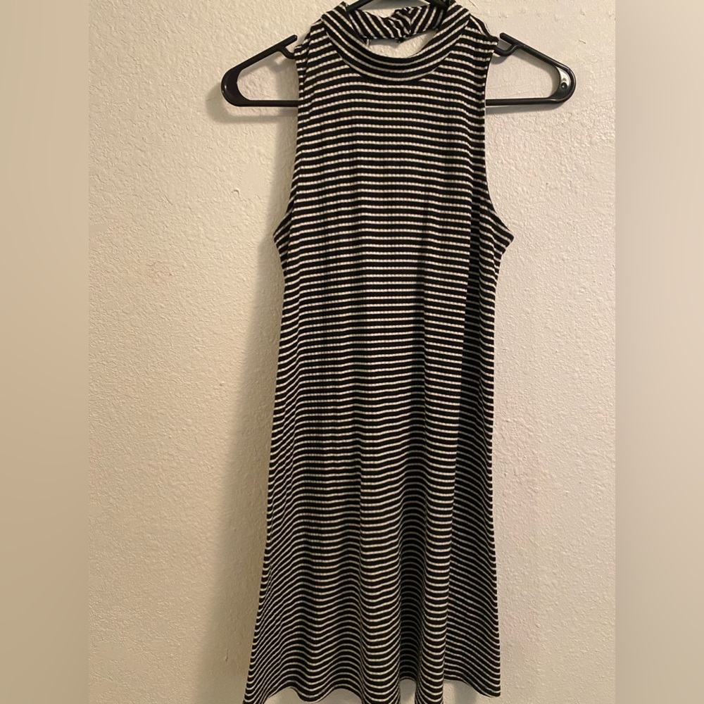Love, fire striped dress